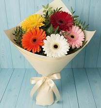 Букет цветов из:  Герберы в Высоковске