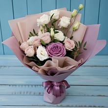 Букет цветов из:  Розы и Лизиантусы #REPLACE_PRED# Высоковске