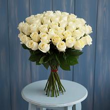 Букет 51 Белая роза Эдлесс Лав #REPLACE_PRED# Высоковске