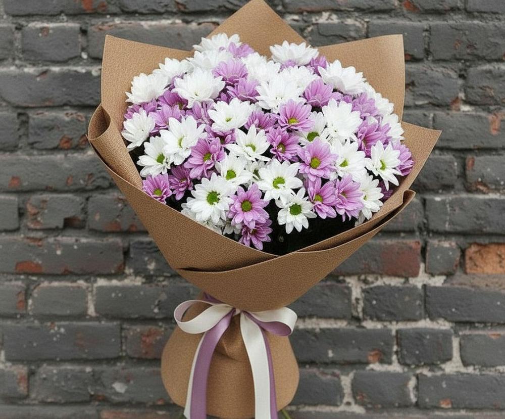 Букет цветов из: Хризантемы в Высоковске