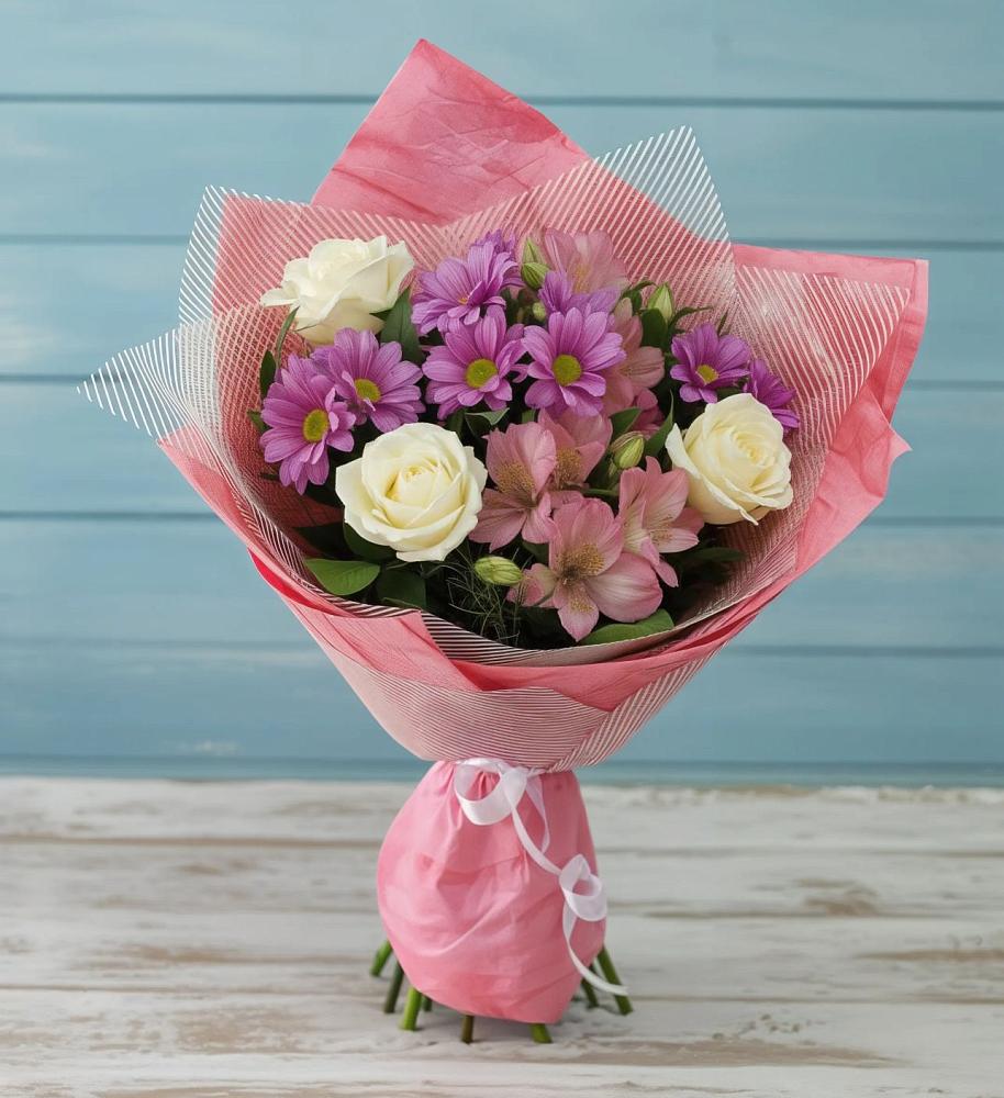 Букет цветов из: Герберы в Высоковске