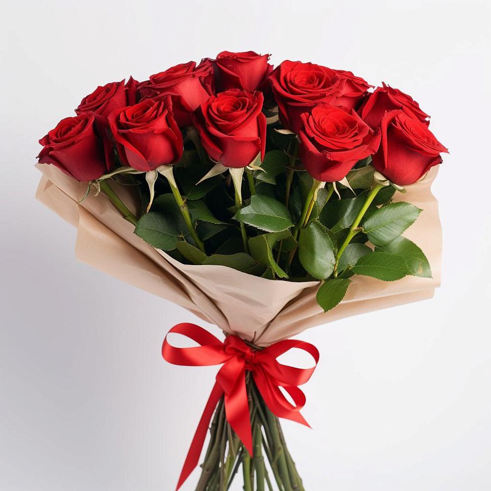 Букет 11 Красных роз Эдлесс Лав в Высоковске
